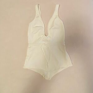 Cream One-Piece Swimsuit